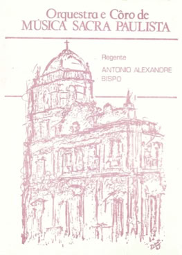 Programa de concerto de encerramento da Semana das Artes do Instituto Musical de S. Paulo. Orquestra e Coro de Música Sacra Paulista reg. A.A.Bspo